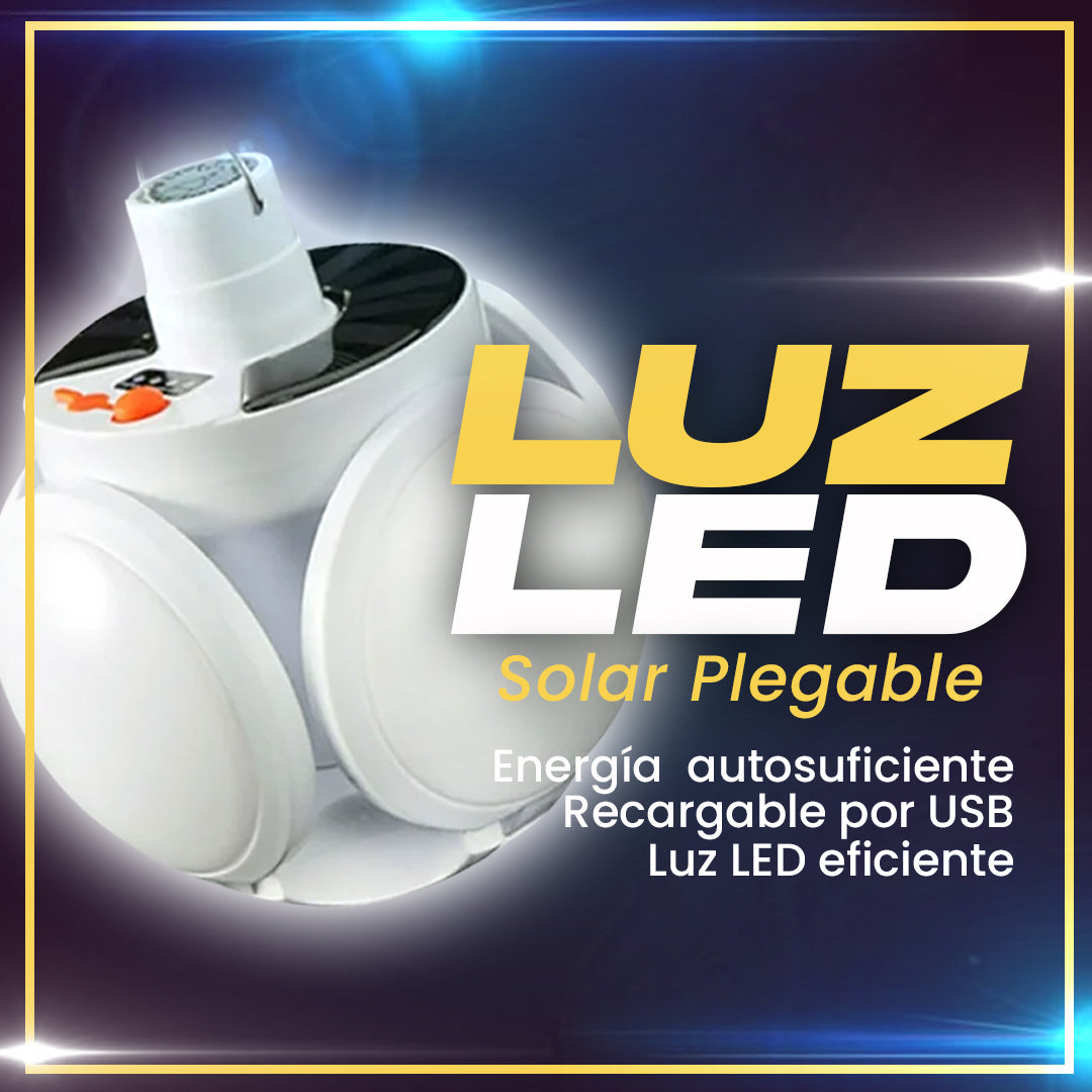 FOCO SOLAR LUZ LED™ | CARGA EN EL DIA DISFRUTA EN LA NOCHE