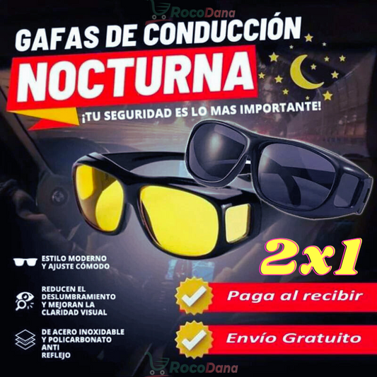 COMBO GAFAS 2X1 VISION DE PROTECCION | PROTEGE EN LA NOCHE Y EN LA MAÑANA